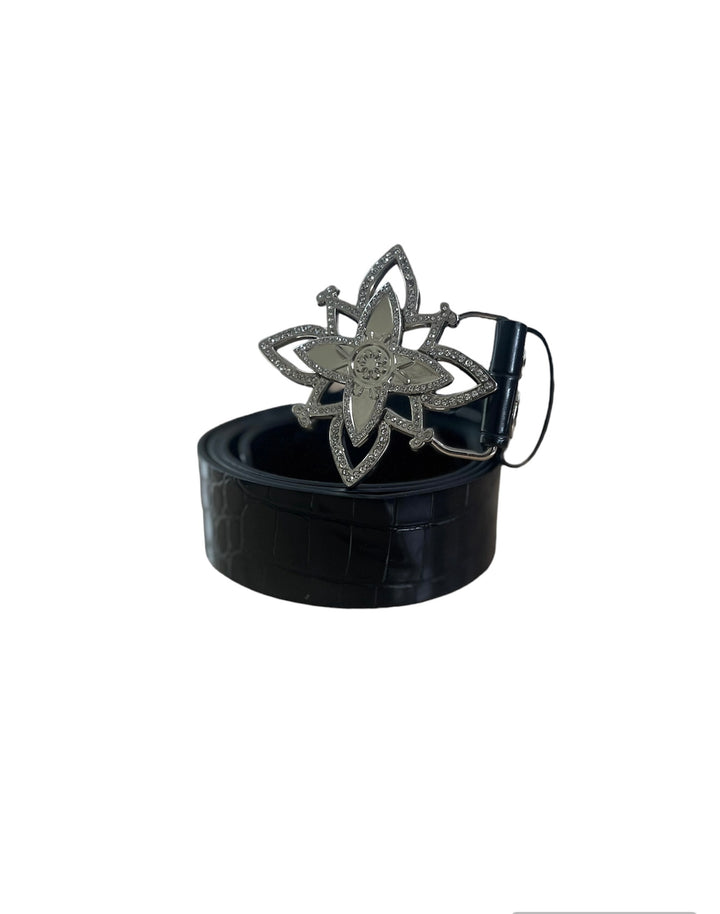 Black Spinning Lotus Belt