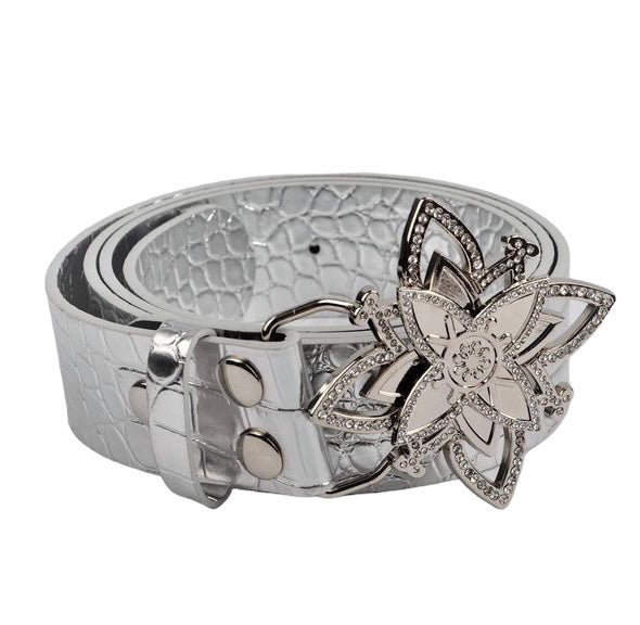 Silver Spinning Lotus Belt